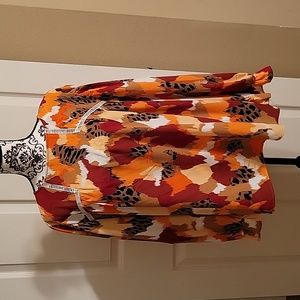 Fall colored long sleeve blouse